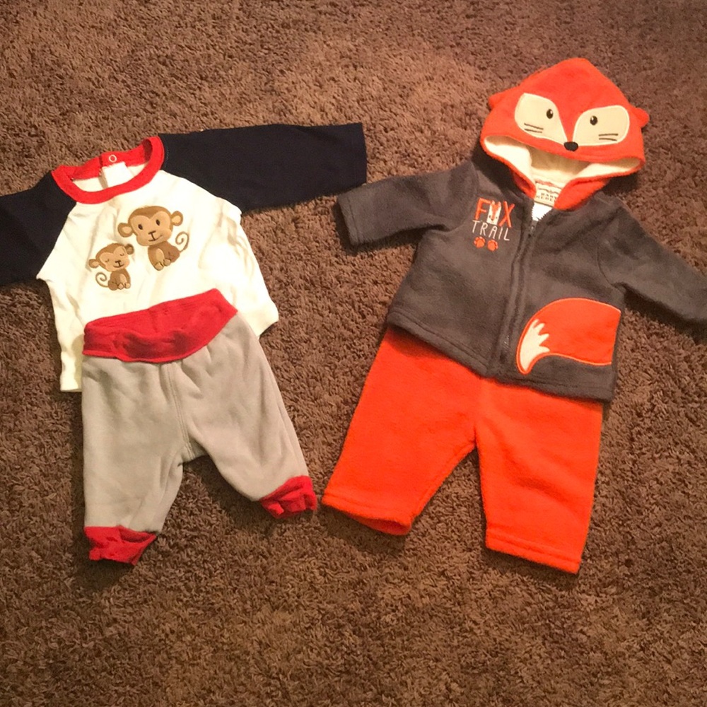 Gymboree & Baby Rebels Sweat Suits Size Newborn